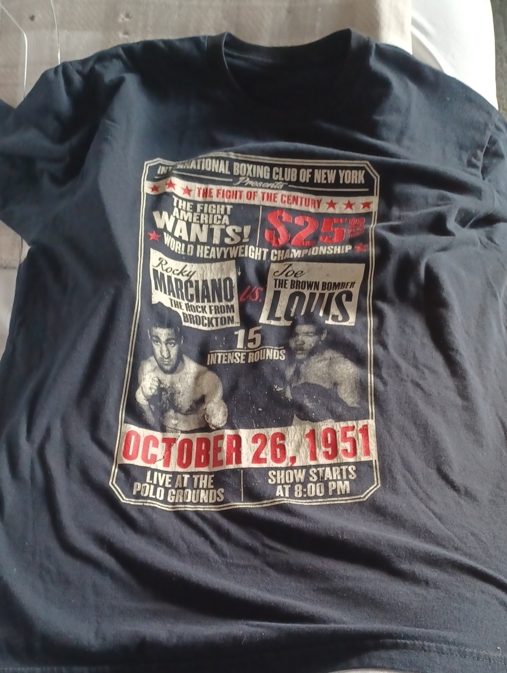 Rocky Marciano Joe Louis 1951 Fight T-shirt